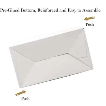 Oletx 30-Pack White Party Favor Treat Boxes