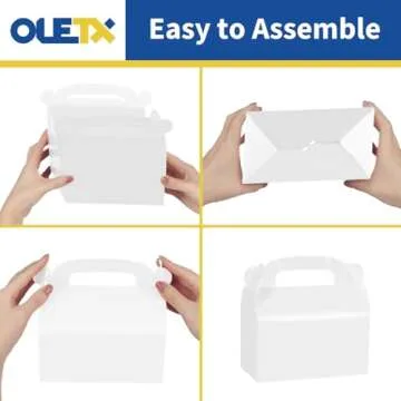 Oletx 30-Pack White Party Favor Treat Boxes