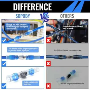 Sopoby 120PCS Waterproof Solder Seal Wire Connectors Kit