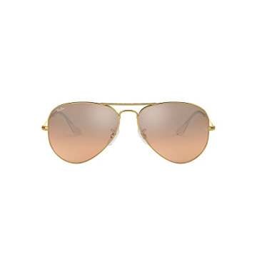 Ray-Ban RB3025 Classic Aviator Sunglasses Styled Gold and Pink Mirrored
