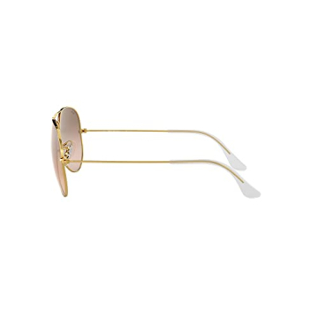 Ray-Ban RB3025 Classic Aviator Sunglasses Styled Gold and Pink Mirrored