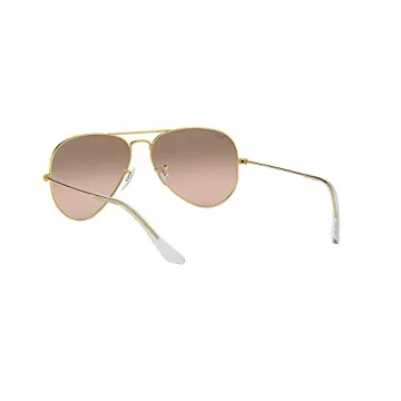 Ray-Ban RB3025 Classic Aviator Sunglasses Styled Gold and Pink Mirrored