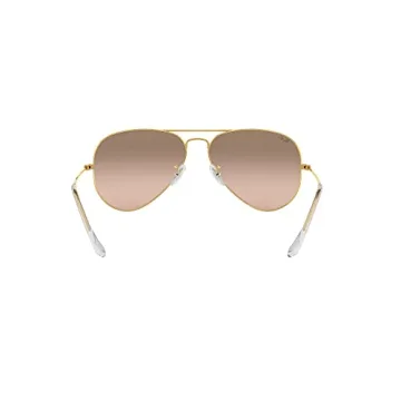 Ray-Ban RB3025 Classic Aviator Sunglasses Styled Gold and Pink Mirrored