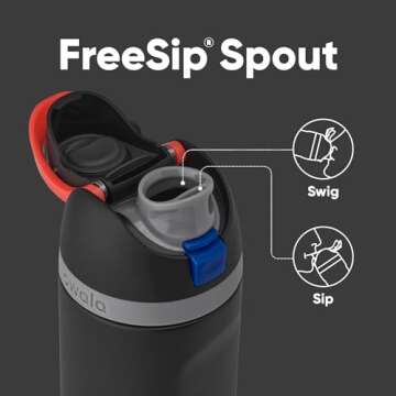 Owala Star Wars FreeSip Insulated Stainless Steel Water Bottle with Straw for Sports and Travel, BPA...