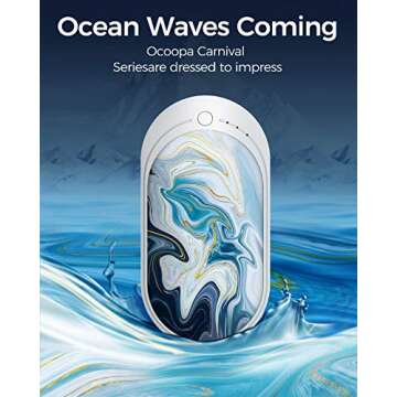 OCOOPA HotPal Rechargeable Hand Warmer, 5200mAh Electric Handwarmer,Portable Pocket Heater, Heat The...