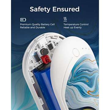 OCOOPA HotPal Rechargeable Hand Warmer, 5200mAh Electric Handwarmer,Portable Pocket Heater, Heat Therapy Great for Raynauds, Hunting, Golf, Camping, Women Mens Gifts