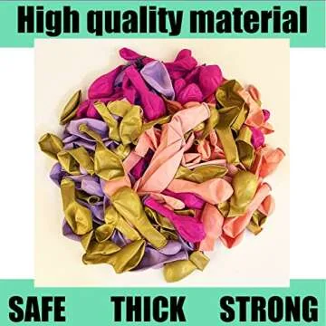 Orgnafey Pastel Pink Purple Balloon Garland Arch Kit Double Stuffed Dusty Hot Pink Metallic Gold 156Pcs Balloons For Bridal Valentine's Day Wedding Engagement Birthday Baby Shower Party Decorations