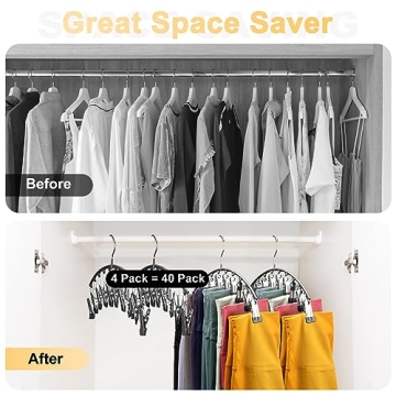 Legging Organizer for Closet - Store 40 Yoga Pants Easily