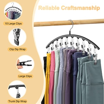 Legging Organizer for Closet - Store 40 Yoga Pants Easily