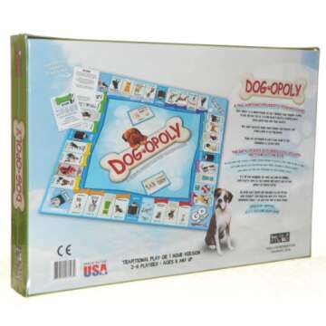 Late for the Sky Dog-Opoly - Enjoy Fun Family Game Night with Dogs!