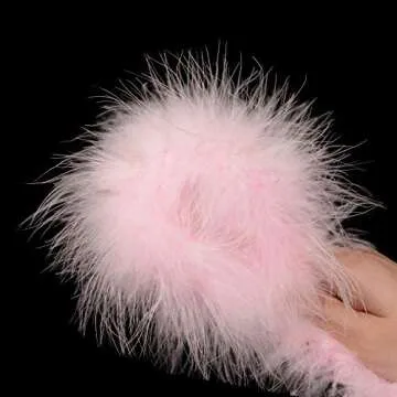 Fluffy Baby Pink Marabou Feather Boa for Crafting & Decor