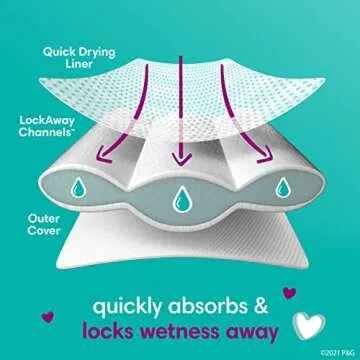 Pampers Cruisers Diapers - Size 7, One Month Supply (88 Count), Disposable Active Baby Diapers with Custom Stretch