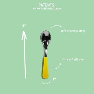 Avanchy Baby Spoons Set for Self Feeding Infants