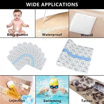 KeyEntre Tattoo Aftercare Bandage 6" x 1 Yard - Second Skin Bandage for Faster Tattoo Healing Recovery and Skin Care Protection - Tattoo Skin Waterproof Bandage - Transparent Film Waterproof