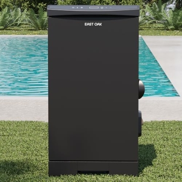 EAST OAK 30-inch Electric Smoker - Outdoor Smoker with Convenient Side Wood Chip Loader, 725 Sq Inch...