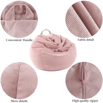 LPMOERA Stuffed Animal Storage Bean Bag Cover for All