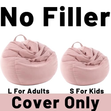 LPMOERA Stuffed Animal Storage Bean Bag Cover for All