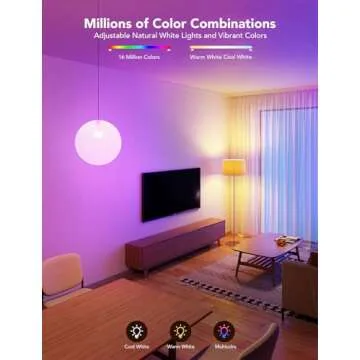 Govee Smart Light Bulbs 1200 Lumens, Color Changing Light Bulbs RGBWW Dimmable, Works with Alexa & Google Assistant, Color Lights Bulb, 12W 85W Equivalent A19 LED Bulbs for Bedroom Living Room, 2 Pack