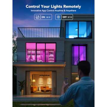 Govee Smart Light Bulbs 1200 Lumens, Color Changing Light Bulbs RGBWW Dimmable, Works with Alexa & Google Assistant, Color Lights Bulb, 12W 85W Equivalent A19 LED Bulbs for Bedroom Living Room, 2 Pack