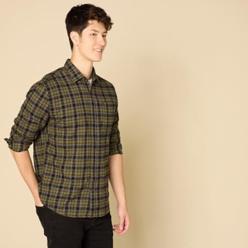 Amazon Essentials Men's Regular-Fit Long-Sleeve Flannel Shirt