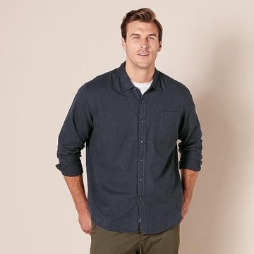 Amazon Essentials Men's Regular-Fit Long-Sleeve Flannel Shirt