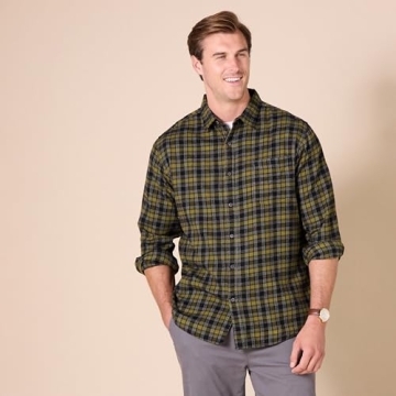 Amazon Essentials Men's Regular-Fit Long-Sleeve Flannel Shirt