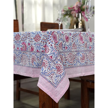Ridhi Hand Block Print Cotton Tablecloth for All Occasions