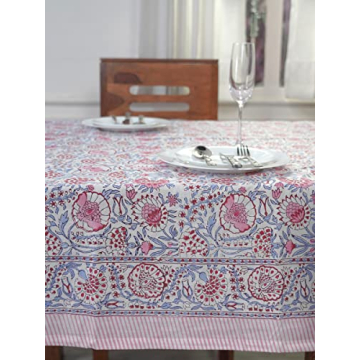 Ridhi Hand Block Print Cotton Tablecloth for All Occasions