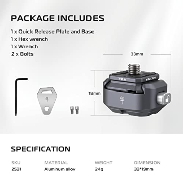 FALCAM F22 Quick Release Plate Kit for Cameras