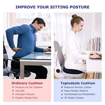 Comfortable Donut Pillow for Tailbone Pain Relief