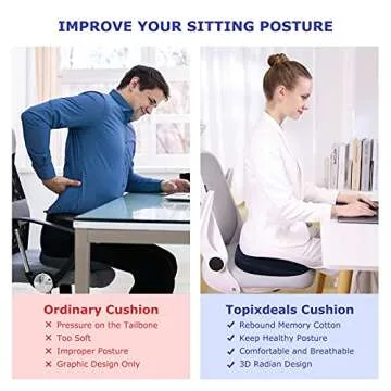 Comfortable Donut Pillow for Tailbone Pain Relief