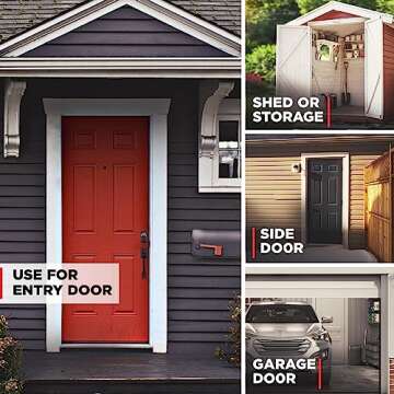 Kwikset Powerbolt 240 5-Button Keypad Venetian Bronze Traditional Electronic Deadbolt Door Lock, Fea...