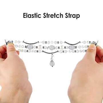 Elegant Simpeak Beaded Band for Apple Watch - Women’s Accessory