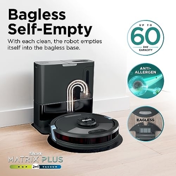 Shark Matrix Plus 2-in-1 Robot Vacuum & Mop for Pet Hair