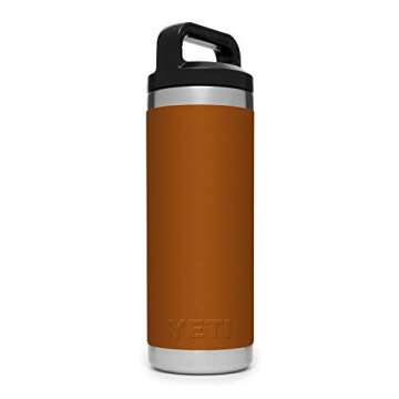 YETI Rambler 18 oz Bottle, Vacuum Insulated, Stainless Steel with TripleHaul Cap, Clay