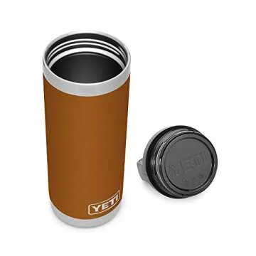 YETI Rambler 18 oz Bottle, Vacuum Insulated, Stainless Steel with TripleHaul Cap, Clay
