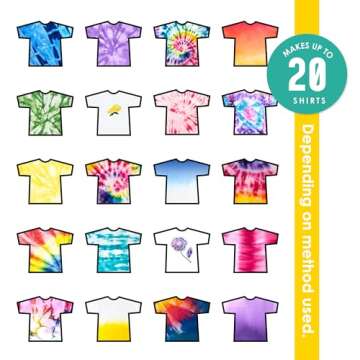 S.E.I. Classic Tie Dye Kit, Fabric Dye Spray Set, Easy Clean Up, Easy Application, Spray Tie Dye Kit - 8 Pack of Colors