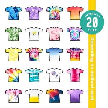 S.E.I. Classic Tie Dye Kit, Fabric Dye Spray Set, Easy Clean Up, Easy Application, Spray Tie Dye Kit - 8 Pack of Colors
