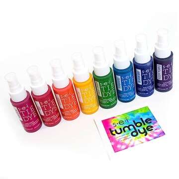 S.E.I. Classic Tie Dye Kit, Fabric Dye Spray Set, Easy Clean Up, Easy Application, Spray Tie Dye Kit - 8 Pack of Colors