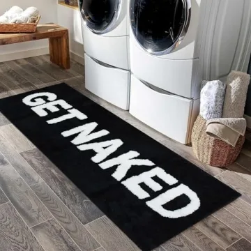 Get Naked Bathroom Rug Plush Soft Non-Slip Mat - Zeeinx