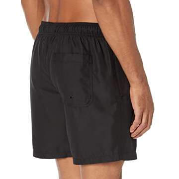Amazon Essentials Men's 7" Quick-Dry Swim Trunk, Black, X-Large