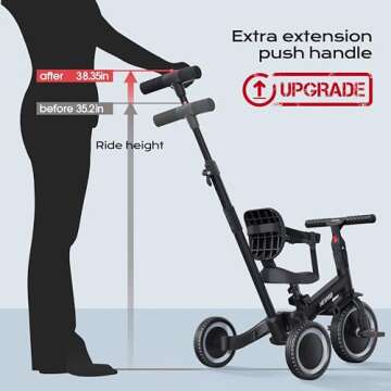 newyoo Toddler Bike - 5-in-1 Tricycle for Ages 1-3