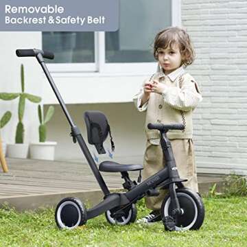 newyoo Toddler Bike - 5-in-1 Tricycle for Ages 1-3