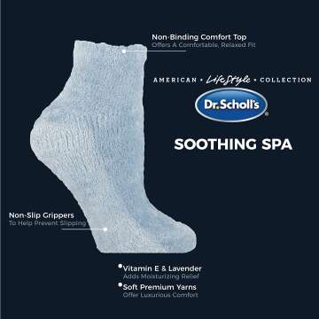 Low Cut Soothing Spa Socks with Lavender & Vitamin E