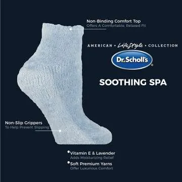 Low Cut Soothing Spa Socks with Lavender & Vitamin E