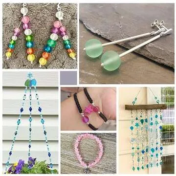 Craftdady 500Pcs 8mm Transparent Frosted Glass Beads Tiny Crystal Glass Round Loose Spacer Beads Random Mixed Colors for Jewelry Making Hole: 1mm