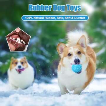 Angecado 6 Pack Puppy Teething Chew Toys Safe Fun Play