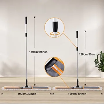 CLEANHOME 36 Commercial Dust Mop Heavy Duty Floor Cleaner