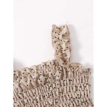 VKOMEO Toddler Girl Skirt Sets Ruffle Sleeveless Sling Tank Tops A-Line Skirt 2Pcs Polka Dot Kids Girl Summer Outfit Clothes 1-2T