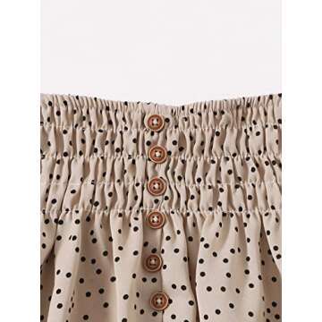 VKOMEO Toddler Girl Skirt Sets Ruffle Sleeveless Sling Tank Tops A-Line Skirt 2Pcs Polka Dot Kids Girl Summer Outfit Clothes 1-2T